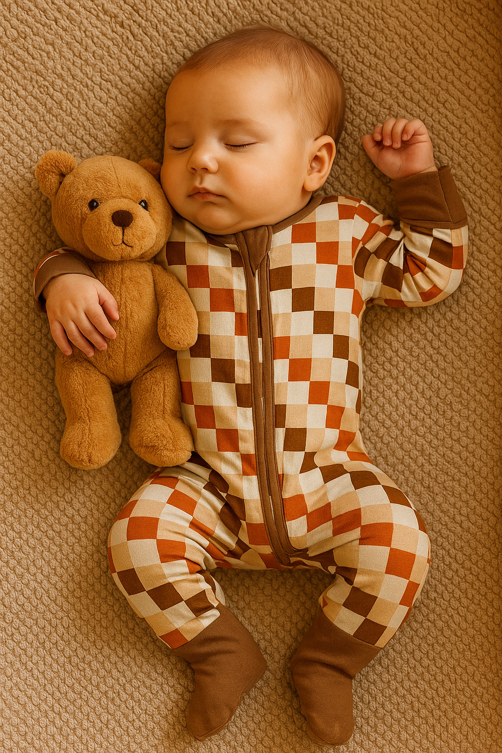 Harvest Squares - Bamboo Zipper Sleeper
