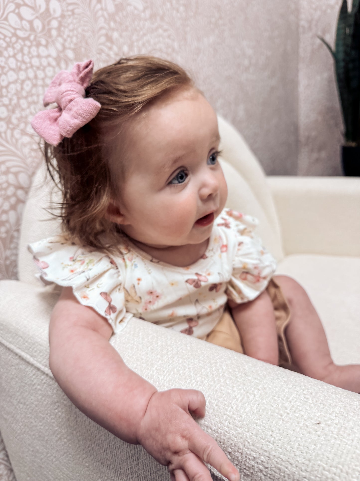 Flutter Ruffle Onesie - Cream