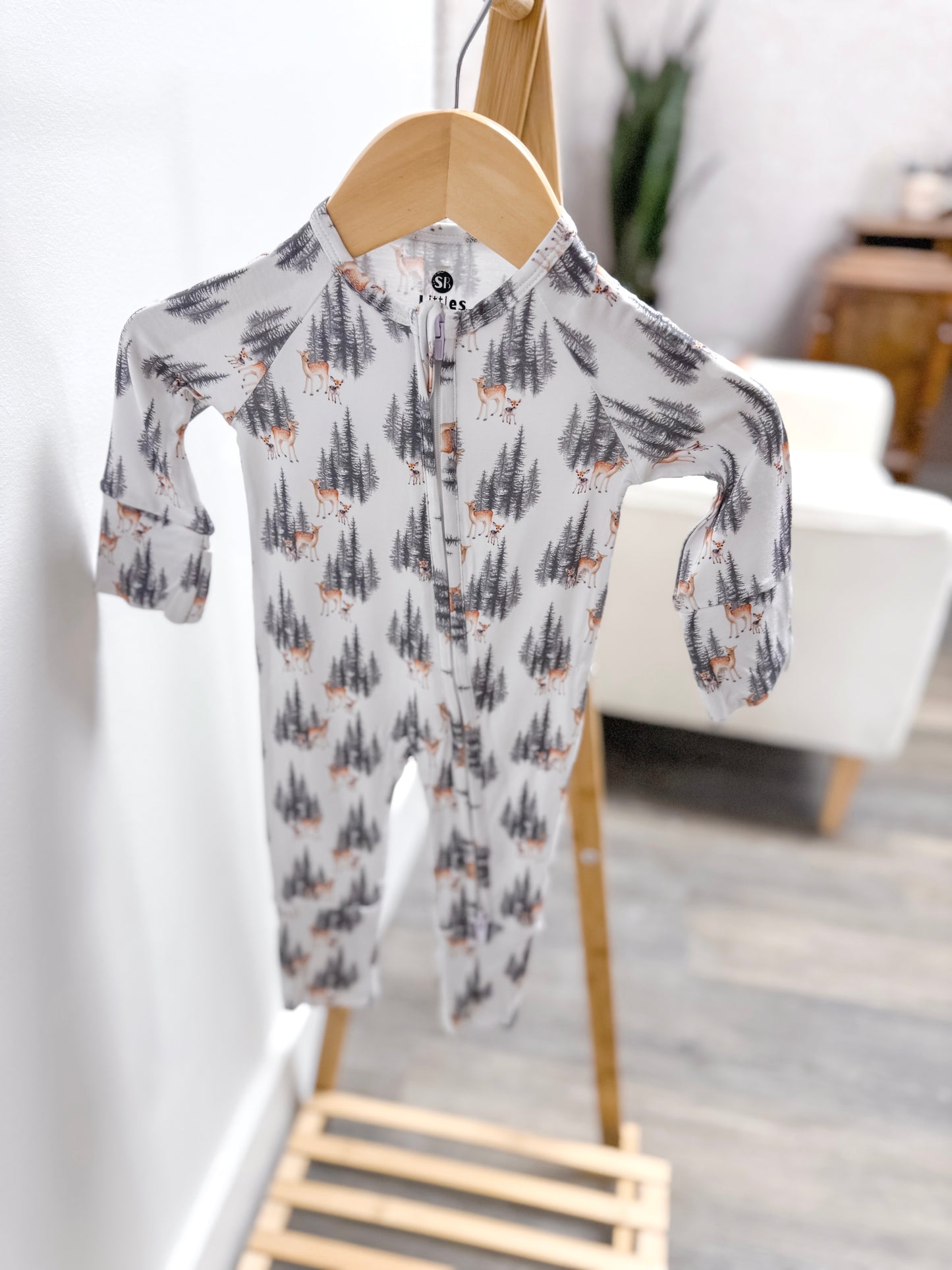 Oh deer! - Bamboo Zipper Sleeper