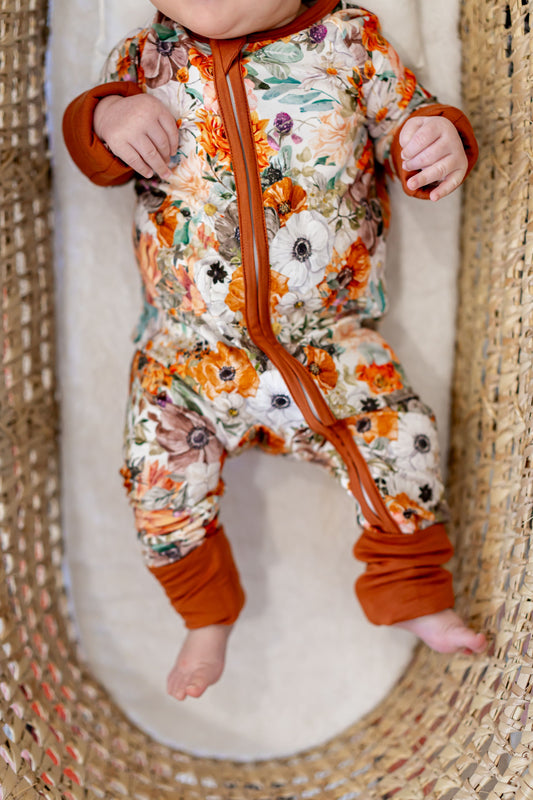 Autumn Blossom - Bamboo Zipper Sleeper