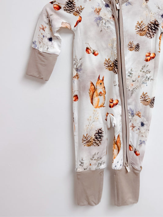 Foxy Squirrel - Bamboo Zipper Sleeper